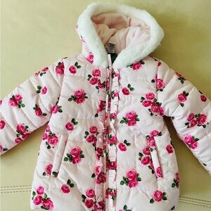 3T Puffer Jacket 3 pieces Set:jacket with Hood, long sleeve t-shirt, pants